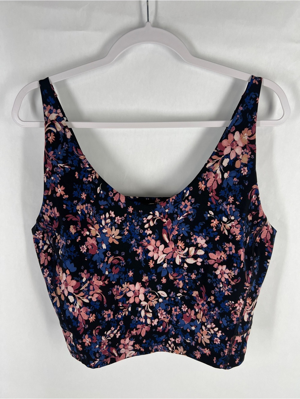 We Wander Floral Longline Sports Bra Crop Top 2X